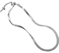 Celeste Sol Catena placcata in acciaio inox con finitura placcata in oro 18 carati, catena a spina di pesce impermeabile, lunga 40,6 cm con estensione di 5,1 cm, 16'' inches, Acciaio inossidabile