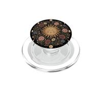 Celeste Sole Luna Fase Mandala Boho Floreale Arte Mistica PopSockets PopGrip per MagSafe