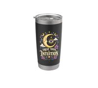 Celeste Strega Luna Occhio Magico Mistico Botanico Bicchiere termico in acciaio inox doppia parete