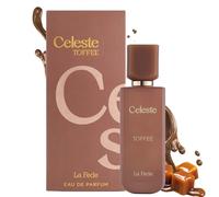 Celeste Toffee 100ml La Fede by Khadlaj Profumo da donna -Gourmand Crema al tartufo con note di caffè caramello - Profumo spray al miele e vaniglia