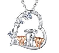 CELESTIA Collana Mamma Figlia e Figlio Argento 925 Ciondolo Cuore Donna Amore Regalo Mamma Idee Festa della Mamma Ti Voglio Bene Regalo a Mia Moglie Regali Nonna