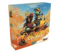 Celestia Duo - Gioco cooperativo per 2 persone con dirigibili, dadi e pirati, emozionante avventura con meccanismo push-your-Luck, compatto, tedesco, ELZNIR GAMES