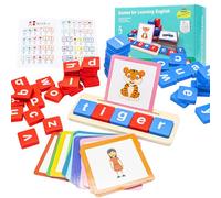 Celestia Gioco di Ortografia di Parole, Giochi di Ortografia In Legno Partita Lettera, Scuola Prescolare Abc Apprendimento Ortografico, Regali Prescolari per Bambini di 3 4 5 6 Anni