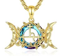 CELESTIA Sigillo di Lilith Ciondolo Donna Collana Argento 925 Strega Streghe Stregoneria Gioielli Wicca Pagano Esoterismo Regali Donne Amuleto