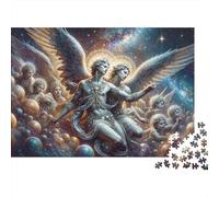 Celestial Angels in Space Jigsaw Puzzle Impossible 1000Pcs Decorazione Per La Casa. Giochi Rilassamento E Intelligence Per Adulti E Ragazzi Da 14 Anni 52x38cm/1000pcs