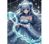 Celestial Aquarius: Lined Notebook with Water Bearer and Zodiac Design: Perfect for Creatives, Astrology Enthusiasts, and Dreamers | 8.5x11 Inches, 100 Pages, 34 Lines