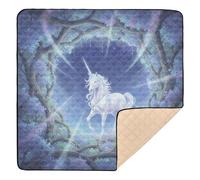 Celestial Arch Equine Spirit - Tappetino da gioco per bambini, grande ed elegante, per il pavimento di un pezzo, per la pancia e gattonare, per neonati, 127 x 127 cm