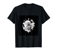 Celestial Bee Moon Floral Gothic Nature Opere d'Arte Maglietta