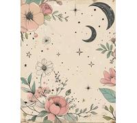 Celestial Blooms: A Whimsical Floral Moon Notebook for Journaling, Dreaming, and Self-Reflection