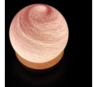 Celestial Body Decor Night Light, Globe Nightlight, Star Solar System Light, Nightlight for Room Space Decor Ambiance Lamp for Living Room, Bedroom, Home Decor (Girly pink(4.7in))