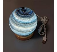Celestial Body Decor Night Light, Realistic 3D Celestial Planet Lamp, Globe Nightlight, Star Solar System Light, Unique Planet Mood Lighting Lamp Decor for Home Nights Table Desk, Room Decors (A)