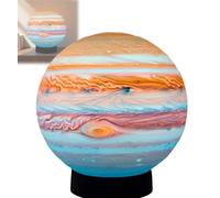 Celestial Body Decor Night Light, Realistic 3D Star Solar System Lamp, Unique Jupiter Globe Mood Lighting Lamps for Bedroom Ambience and Space Lovers Gifts