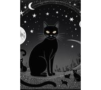 Celestial Cat Dot Grid Journal: Aesthetic Bullet Notebook for Journaling or Planning