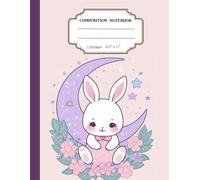 Celestial Composition Notebook: Cute Kawaii Bunny Aesthetic Journal for Teens For Adults and Kids & Teen with 120 College Ruled