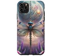 Celestial Dragonfly Moon Fantasy Garden Gothic Floral Look Custodia per iPhone 11 Pro Max