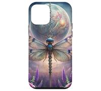 Celestial Dragonfly Moon Fantasy Garden Gothic Floral Look Custodia per iPhone 12 mini