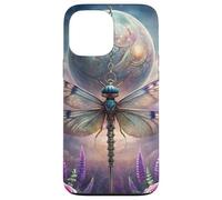 Celestial Dragonfly Moon Fantasy Garden Gothic Floral Look Custodia per iPhone 13 Pro Max