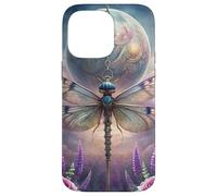 Celestial Dragonfly Moon Fantasy Garden Gothic Floral Look Custodia per iPhone 14 Pro Max