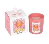 Celestial Dreams, candela profumata al pompelmo rosa, ispirata ai tarocchi al quarzo rosa, decorazione spirituale per la casa