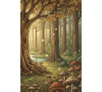 Celestial Garden Notebook: 6" x 9" Lined Journal with Mystical Botanical Cover