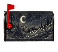 Celestial Gothic Moon Garden Crescent - Coperture magnetiche per cassetta | Architettura gotica, copertura della cassetta delle lettere, giardino celeste, citazione ispiratrice, figura mistica