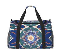 Celestial Harmony - Borsone da viaggio per uomini e donne, borsa da viaggio pieghevole e spaziosa borsa da viaggio per riporre articoli da toeletta, articoli personali, nero, L, Nero , L