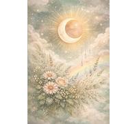 Celestial Journal for Women: Blank Lined | 6" x 9" Mystical Moon & Flowers Notebook | Gift for Women, Teens & Astrology Lovers