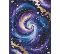 Celestial Journal Wide Rule Notebook | Pastel Galaxy Aesthetic | Teens Girls Women: 120 lined wide rule pages, 8.5 x 11 inches, for school, college, office supply, diary, self care, gift