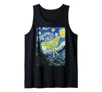 Celestial Luna Moth Van Gogh Notte Stellata Art Canotta