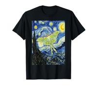 Celestial Luna Moth Van Gogh Notte Stellata Art Maglietta