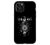 Celestial Moon Phase All Seeing Eye Crystals Stars Vintage Custodia per iPhone 11 Pro