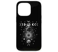 Celestial Moon Phase All Seeing Eye Crystals Stars Vintage Custodia per iPhone 13 Pro
