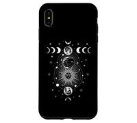 Celestial Moon Phase All Seeing Eye Crystals Stars Vintage Custodia per iPhone XS Max