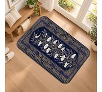 Celestial Morning Glory Moon Bohemian Runner Tappeto 2x3 | Tappeto runner per corridoio, motivo luna celeste, dettagli botanici lavanda, estetica bohémien, atmosfera serena