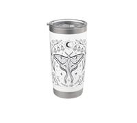 Celestial Moth Love Makes Life Magical Bicchiere termico in acciaio inox doppia parete