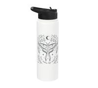 Celestial Moth Love Makes Life Magical Stainless Steel Insulated Water Bottle