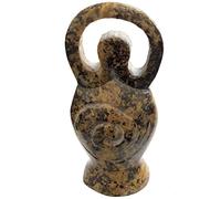Celestial OMS dea statuetta in pietra ollare naturale