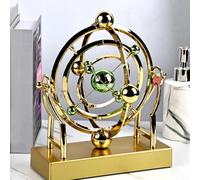 Celestial Orbit Perpetual Motion Pendulum, Creative Perpetual Motion Toy,Perpetual Motion Celestial Orbit Desktop Decor Model,3D Rotating Gyroscope Sculpture, for Astronomy Enthusiasts