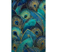 Celestial Peacock Journal: A Magic Notebook Featuring a Patterned Glowing Peacock in Metallic Ultraviolet, Teal, and Gold with Stars and Glitter - Perfect for Writing, Reflection, and Creative Energy
