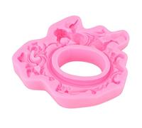 Celestial Photo Frame Cake Form | Food Grade Silicone Baking Form for Fondant/Chocolate/Cookies | Reusable & Non - Stick DIY Decorating Tool | Heat Tolerant - 40 to 230℃ (Pink)