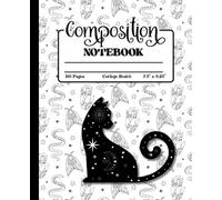 Celestial Purrrfection Composition Notebook: Mystical Black Cat Journal with Starry Occult Aesthetic | 110 College-Ruled Pages | 7.5” x 9.25” | Ideal for Journaling, Writing, or Gift Giving