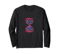 Celestial Sands Clessidra Cosmic Time Flow Starry Maglia a Manica