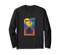Celestial Sands Clessidra Cosmic Time Flow Starry Maglia a Manica