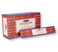 Celestial Satya - Incenso a bastoncino, profumazione Nag Champa, da 15 g, con cartellino souvenir di Sterling Effectz, 3 pezzi