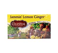 Celestial Seasonings Herbal Tea Caffeine Free Jammin' Lemon Ginger -- 20 Tea Bags