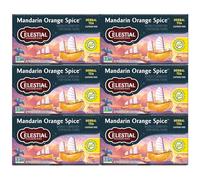 Celestial Seasonings Mandarin Orange Spice Herbal Tea, 20 Count (Pack of 6)