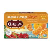 Celestial Seasonings, tè alle erbe, Tangerine Orange zinger, senza caffeina, 20 bustine di tè, 48,2 gram (47 g)