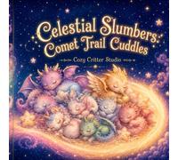 Celestial Slumbers: Comet Trail Cuddles: A Cozy Coloring Book of Sleeping Dragons, Mythical Friends & Soft Comet Trails