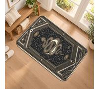 Celestial Snake Astrology Citazione Mistico Runner Tappeto 2x3 | Motivo serpente celeste, tappeto runner da ingresso, dettagli costellazione dorata, tema astrologia esoterica