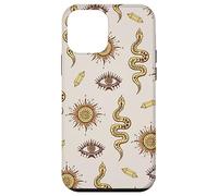 Celestial Snake Mystical Serpent Dark Academia Pattern Custodia per iPhone 12 mini